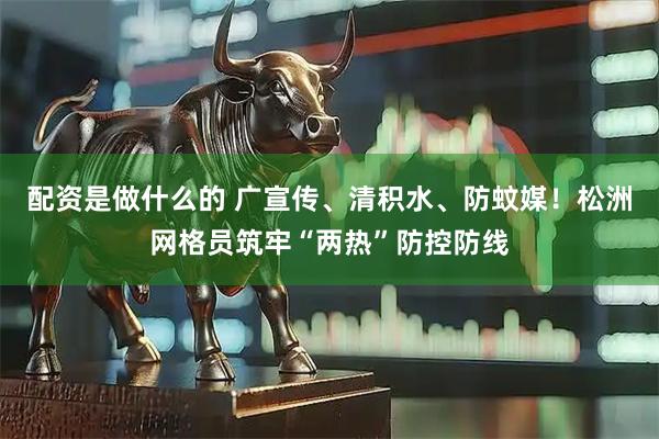 配资是做什么的 广宣传、清积水、防蚊媒！松洲网格员筑牢“两热”防控防线